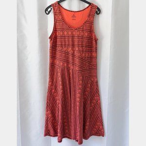 Prana dress, red/orange, size Small, sleeveless